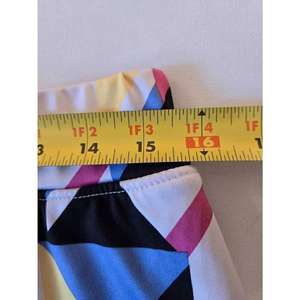 IZOD Womens Golf Geometric Print Performance Stretch Skort Large